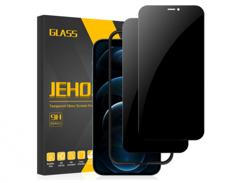 TOATE PRODUSELE - Set 2 folii protectie ecran de confidențialitate JEHOO pentru iPhone 12 Pro Max 6,7 inchi