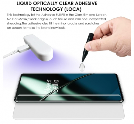 Set 2 folii protectie sticla securizata Akcoo pentru OnePlus 11 [2]