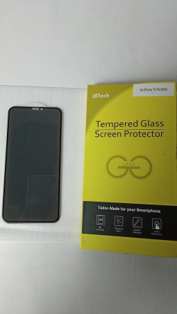 Set 2 folii protectie sticla securizata JETech Anti-Spy pentru iPhone 11 Pro/X/XS de 5.8 inch (14.7 cm) [1]