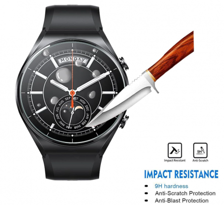 Set 2 folii protectie sticla securizata Natbok pentru Xiaomi Watch S1 [1]