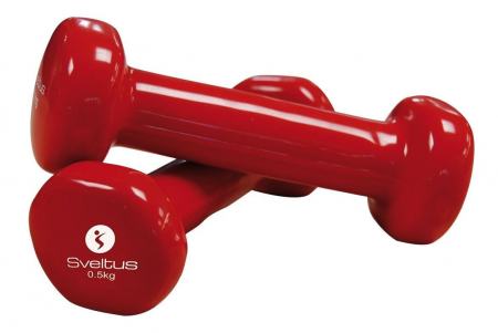Accesorii Fitness - Set 2 gantere epoxidice Sveltus 500g