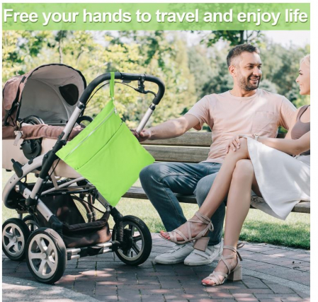 Set 2 genți de pânză impermeabile Fingertoys, albastru și verde [4]