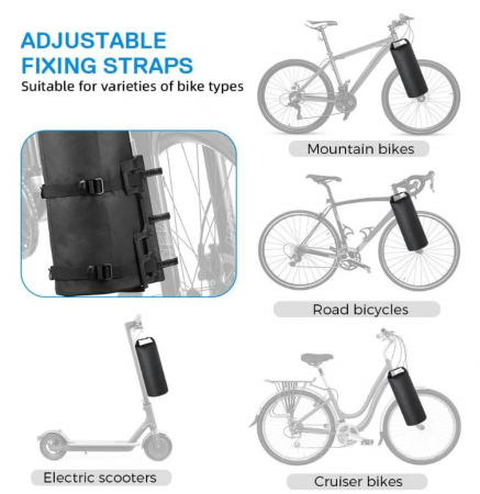 Set 2 genti pentru bicicleta Lixada, multifunctionale, 2x3L, impermeabil, negru [7]