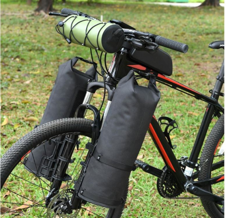 Set 2 genti pentru bicicleta Lixada, multifunctionale, 2x3L, impermeabil, negru [3]