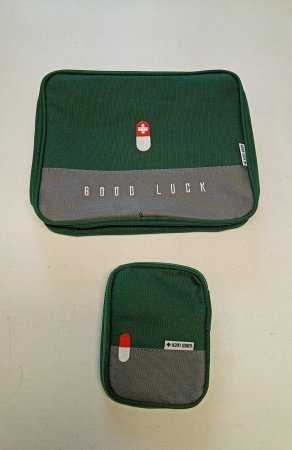 Set 2 genti pentru medicamente BBjinronjy, pentru călătorie, verde [6]