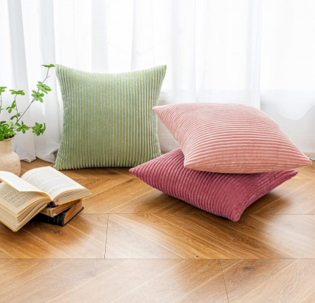 Set 2 Huse de pernă pentru canapea EMEMA 40x40cm, roz [6]