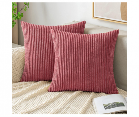 Textile camera - Set 2 Huse de pernă pentru canapea EMEMA 40x40cm, roz