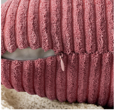 Set 2 Huse de pernă pentru canapea EMEMA 40x40cm, roz [3]