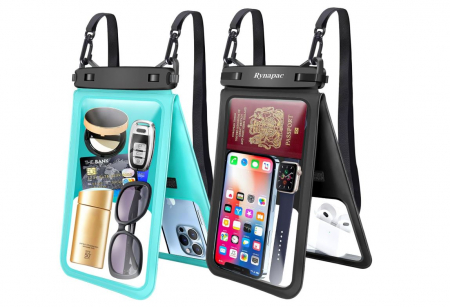 Telefoane Mobile & accesorii - Set 2 huse impermeabile Rynapac, pentru telefon si alte accesorii, albastru + negru