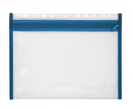 Set 2 Huse pentru documente cu fermoar VELOFLEX A435405, A4, albastru [1]