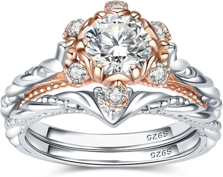 Inele - Set 2 inele de logodna pentru femei JewelryPalace