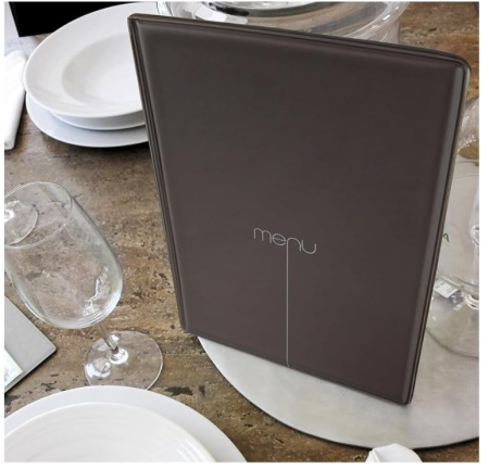 Set 2 meniuri A4, DAG STYLE I Love Menu, PVC, maro [4]