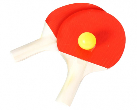 Set 2 palete de tenis de masă SPORTSIDE + 3 mingi [0]