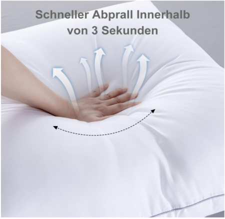 Set 2 perne BedStory, 80 x 80 cm, umplutură premium din microfibră 1500 g x 2 [4]