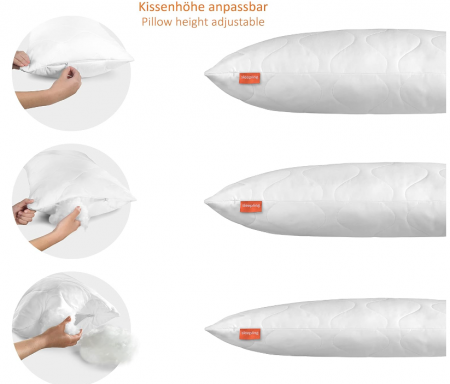 Set 2 perne din microfibră, 70 x 70 cm, alb [3]