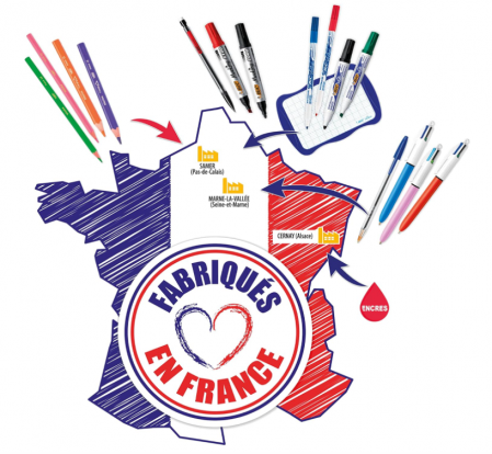 Set 2 pixuri BIC Cristal Mediu, verde [6]