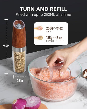 Set 2 rasnite electrice FORLIM, 230 ml, maro [4]