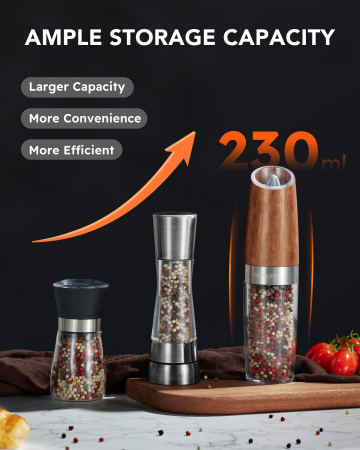 Set 2 rasnite electrice FORLIM, 230 ml, maro [3]