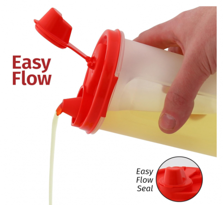 Set 2 Recipiente pentru ulei și oțet SIGNORA WARE, oliviera si otetiera din plastic, 900 și 1100 ml [3]