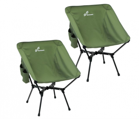 Camping - Set 2 scaune de camping pliabile Sportneer, 150 kg, verde