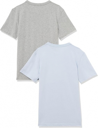 Set 2 tricouri cu maneca scurta pentru baieti Tommy Hilfiger, alb/gri, 12-14 ani, 152-164 cm [4]