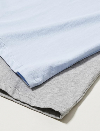 Set 2 tricouri cu maneca scurta pentru baieti Tommy Hilfiger, alb/gri, 12-14 ani, 152-164 cm [5]