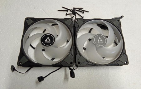 Set 2 ventilatoare Arctic pentru PC, P14 PWM A-RGB, negru [1]