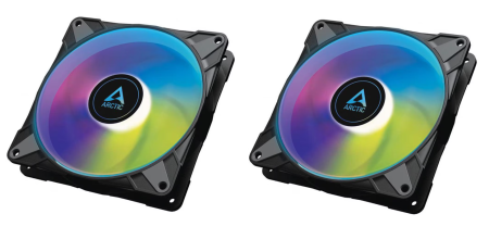 TOATE PRODUSELE - Set 2 ventilatoare Arctic pentru PC, P14 PWM A-RGB, negru