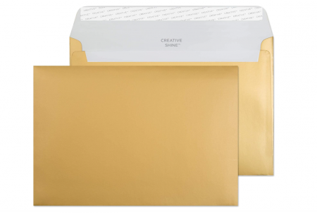 Ambalaje cadouri - Set 25 plicuri Blake Creative Shine C5 162x229mm 130g/m² (45313) Aur metalic