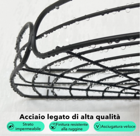 Set 2x Raft de dus, etajera de colt pentru baie [2]