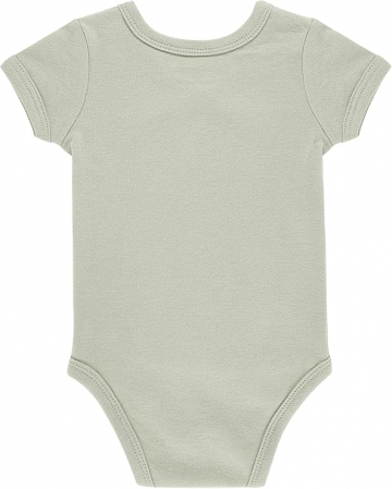 Set 3 body-uri pentru bebelusi Kindsgard, cu maneca scurta, 100% bumbac organic, marime 50 [3]