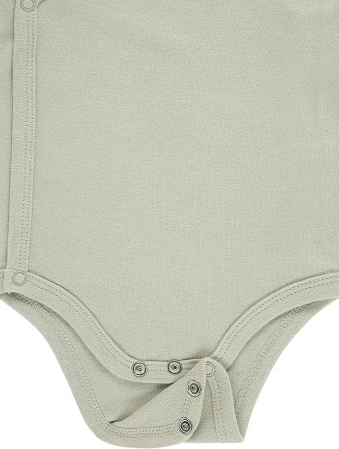 Set 3 body-uri pentru bebelusi Kindsgard, cu maneca scurta, 100% bumbac organic, marime 50 [5]