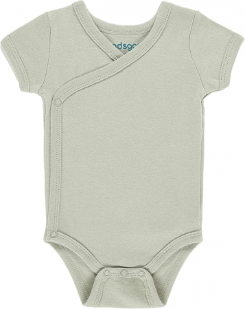 Set 3 body-uri pentru bebelusi Kindsgard, cu maneca scurta, 100% bumbac organic, marime 50 [2]