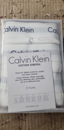 Set 3 boxeri Calvin Klein pentru bărbați, alb, M [1]