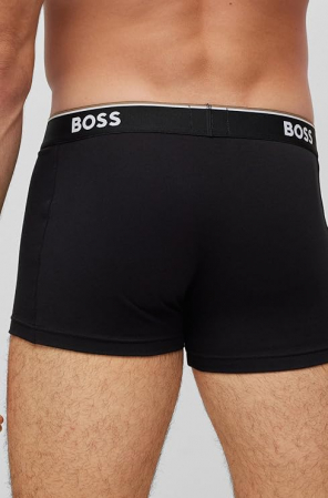 Set 3 boxeri pentru barbati BOSS Cotton Strech, negru, M [1]