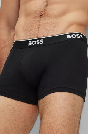 Set 3 boxeri pentru barbati BOSS Cotton Strech, negru, M [2]