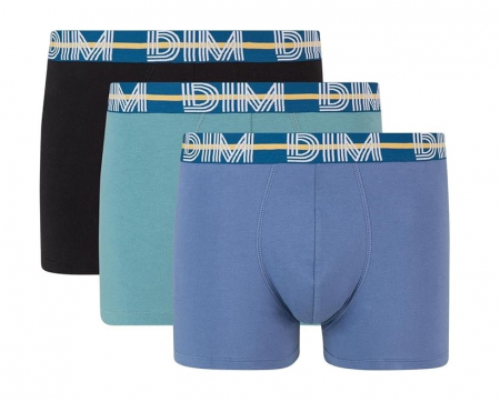 TOATE PRODUSELE - Set 3 boxeri pentru barbati DIM Cotton Stretch, multicolor, L