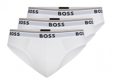 Set 3 chiloti pentru barbati HUGO BOSS 50475273, alb, M [0]