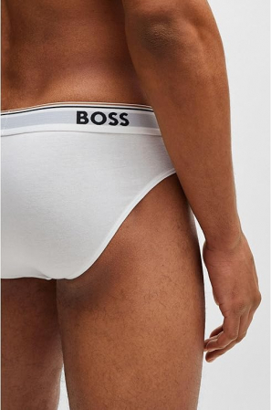 Set 3 chiloti pentru barbati HUGO BOSS 50475273, alb, M [4]