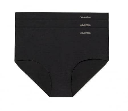Lenjerie intima femei - Set 3 chiloti pentru femei Calvin Klein Hipsters 000QD3559E, negru, M