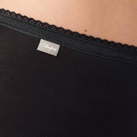 Set 3 chiloti pentru femei Playtex Cotton Stretch, x3 Maxi, negru, marime 44 [2]