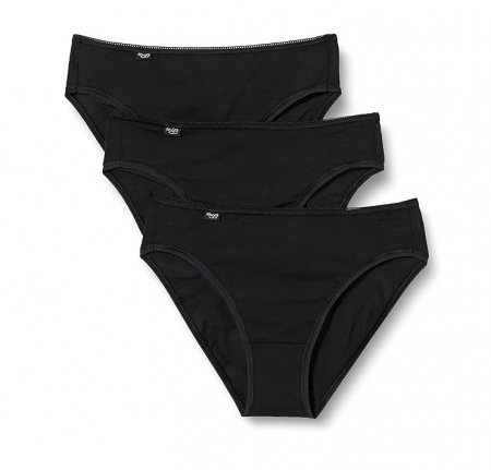 Lenjerie intima femei - Set 3 chiloti pentru femei  Sloggi 24/7 Cotton Tai C3P, negru, 44