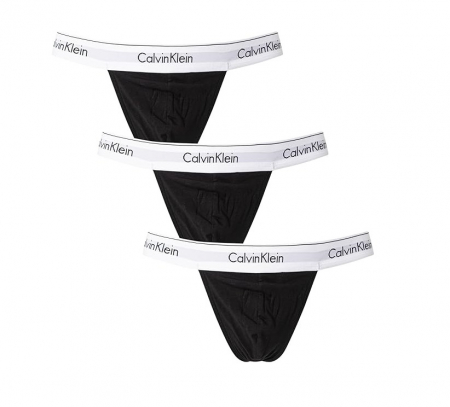 Set 3 chiloti tanga pentru barbati Calvin Klein 000NB3226A, negru, M [0]