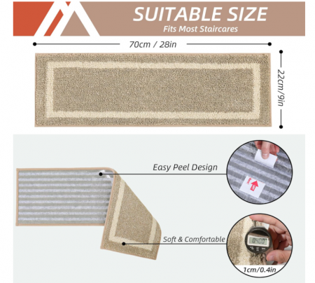 Set 3 Covorase pentru Scari Interiore COZY HOMEER, 22 x 70 cm [2]