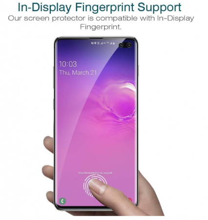 Set 3 Folii de protectie pentru ecran LK pentru Samsung Galaxy S10 Plus [4]