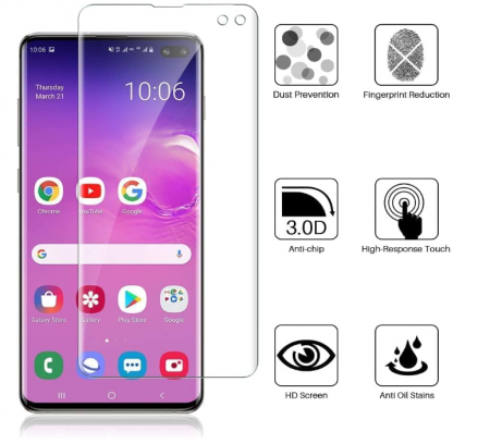 Set 3 Folii de protectie pentru ecran LK pentru Samsung Galaxy S10 Plus [8]