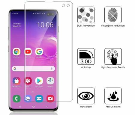 Set 3 Folii de protectie pentru ecran LK pentru Samsung Galaxy S10 Plus [3]