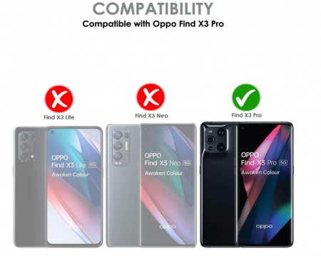 Set 3 folii protectie de ecran TECHGEAR pentru Oppo Find X3 Pro 5G [2]