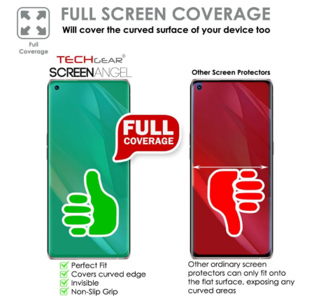 Set 3 folii protectie de ecran TECHGEAR pentru Oppo Find X3 Pro 5G [3]