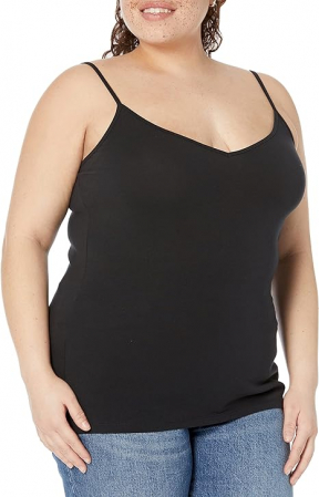 Set 3 Maiouri cu bretele subtiri, cu decolteu în V pentru femei Amazon Essentials, Marimea XS [5]